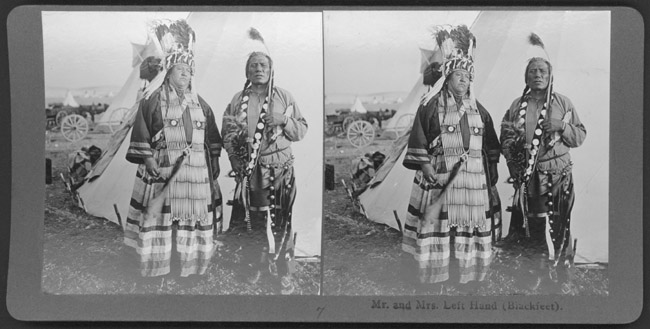 Left Hand, Mrs. Left Hand, Blackfeet Amskapi Pikuni, Indian Peoples ...