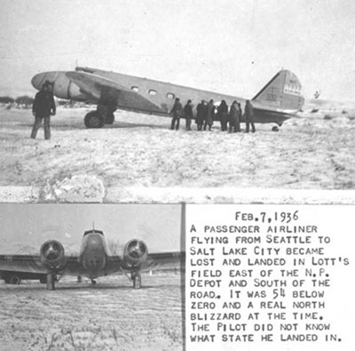 Lost Airliner, Twin Bridges, MT, 1936