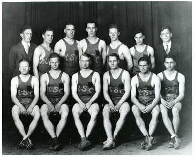 Montana State University's Golden Bobcat Basketball Team 1928-29, MSU