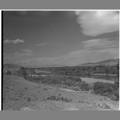 Iron Rod Bridge from Hells Canyon, Madison County, 1950