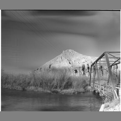 Point of Rock Old Bridge (side view), 1950