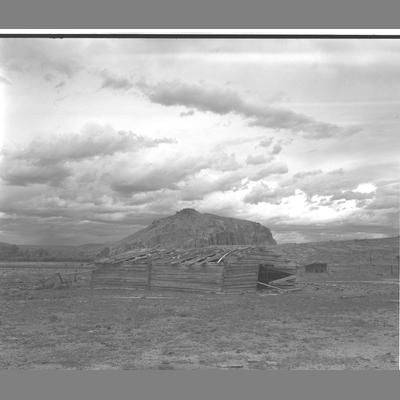 Point of Rock Stage Barn, Beaverhead County, 1957