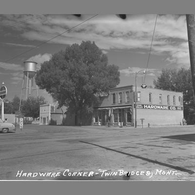 Hardware Corner Twin Bridges, Montana, 1957