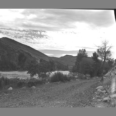 Big Hole Canyon and road, Beaverhead County, 1957