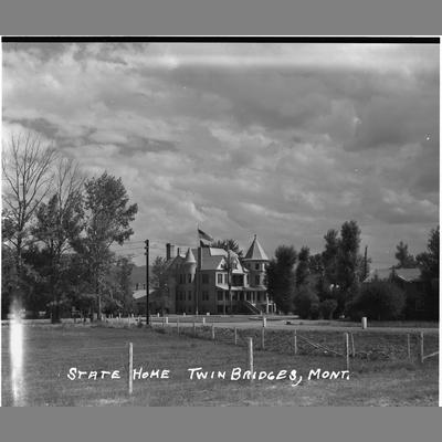 View of the State Orphanage from the Gate, Twin Bridges, Montana, 1957