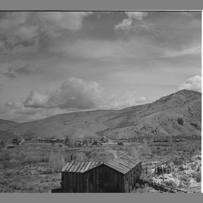 An Abandoned Building in Bannack, Montana, 1952