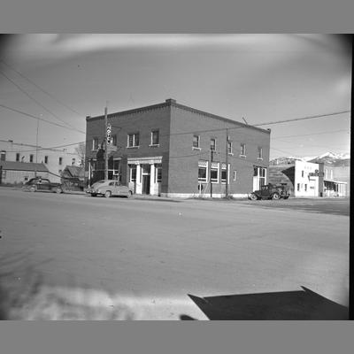 Hotel & Bank in Twin Bridges, Montana, 1951