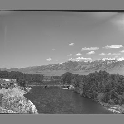 Big Hole Bridge from up River, Madison County, 1952
