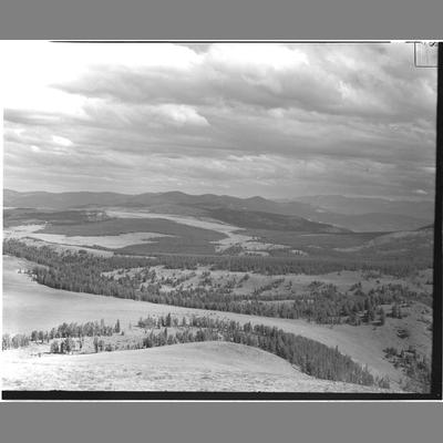 Looking East from Clive Park, Tobacco Root Range in the Background, Beaverhead County, 1952