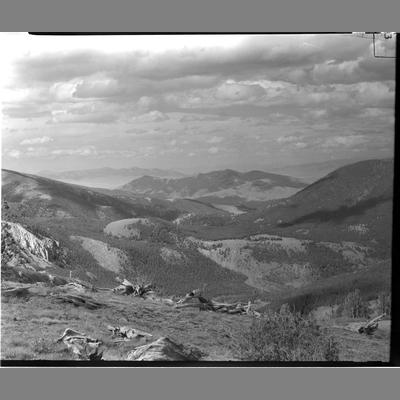 Looking South East from Clive Park, Canyon Creek, 1952