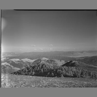 Looking North from Lookout in Highland, Madison County, 1952