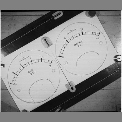 Meter Dials for Battery Eliminator, 1953