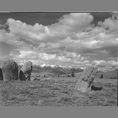 First Creek looking West at the Tobacco Range across Tombstone Flats, Madison County, 1953