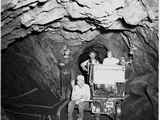 A Group of Five Miners at Williams Phosphate, Madison County, 1950