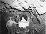 A Group of Phosphate Minors Inside a Tunnel, Madison County, 1950