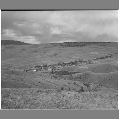 View of Virginia City from a distance, 1953