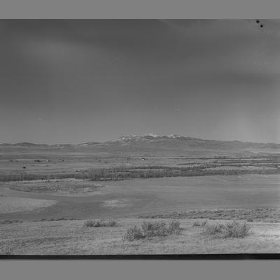 Table Mountain looking across valley from hill East of Point of Rock, Madison County, 1954