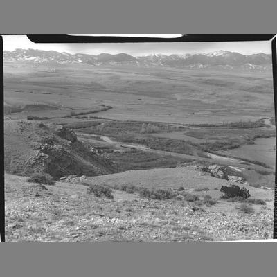 Taken from top of Point of Rock at Beacon, Beaverhead County, 1954