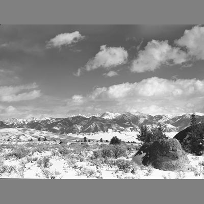 View of Hell's Creek Canyon taken at Second Creek, Madison County, 1954