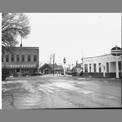 Twin Bridges, Montana in the Snow and Slush, 1954