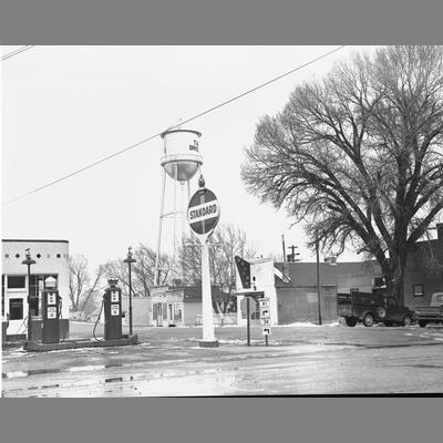 A Texaco Gas Station in Twin Bridges, Montana, 1954