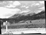 Road Sign West from the Black Butte Road, Madison County, 1954