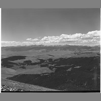 Looking north toward Butte, Silver Bow County, Montana, 1954.