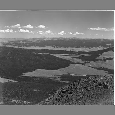 Looking west from Lookout Mountain, Silver Bow County, Montana, 1954.