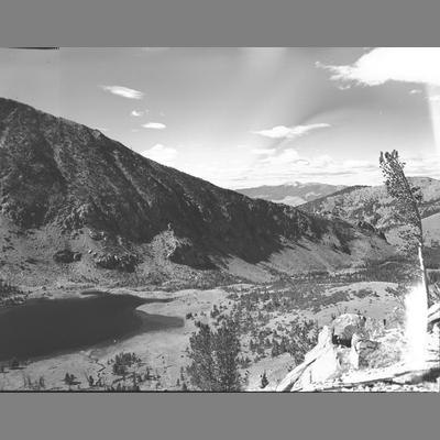Mouth of Lower Lake, Dry Boulder, Madison County 1954