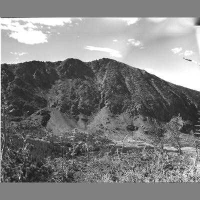 Steep Rock Cliffs on Lower Lake, Dry Boulder, Madison County, 1954