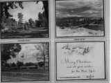 A Christmas card with a series of photographs from Thomas Brook, 1956.