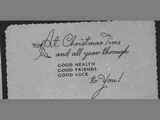 Christmas card from Thomas Brook