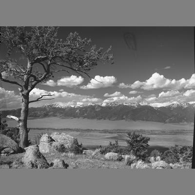 Looking toward the Tobacco Root Mountains from the head of Little Fish Creek, 1955