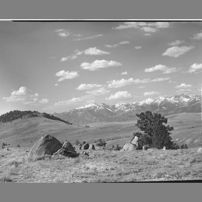 Sagebrush Prairie with Boulders, Madison County 1956