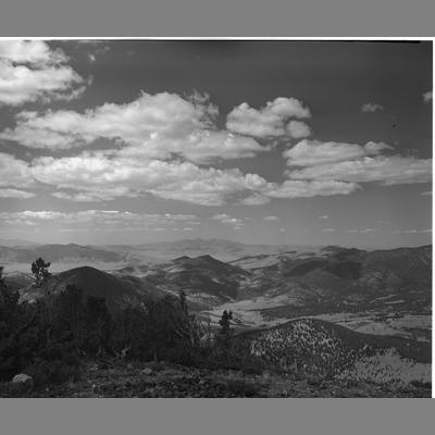 View From the Top of Tower Mountain Looking at A Wide Expanse of Mountains 1956