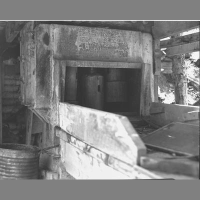 Iron Opening at the Three Stamp Mill, Ramshorn Gulch, 1958