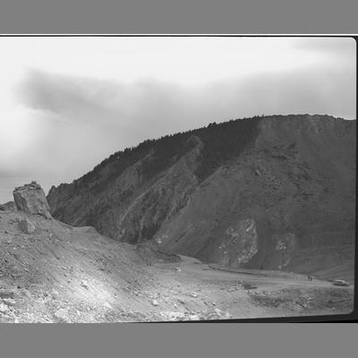 The road at Quake Lake, 1960