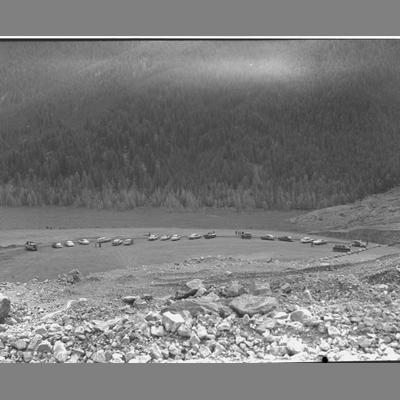 The Parking Lot at Quake Lake, 1960