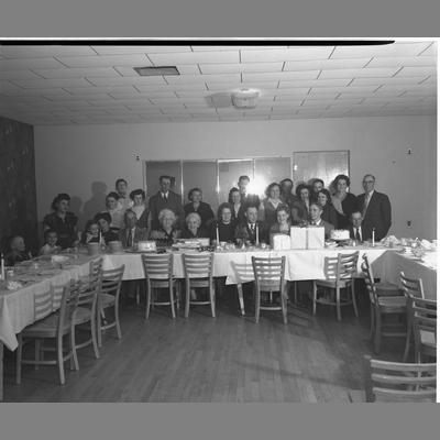 Birthday Party at the Blue Anchor for Mrs. Bateman, Twin Bridges, Montana, 1954