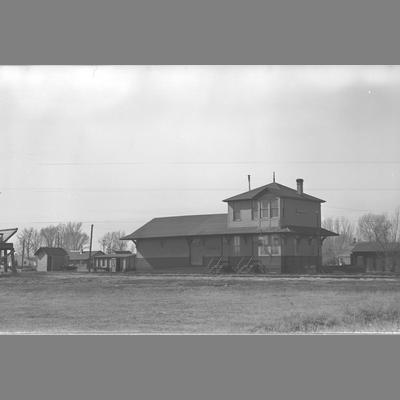 Northern Pacific Depot Twin Bridges, Montana, 1954