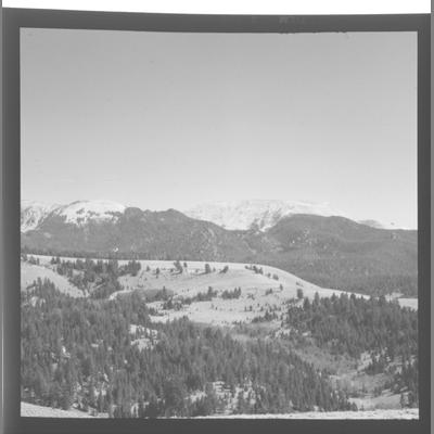 View from a Ridge of Table Mountain in Snow, Madison County, 1953