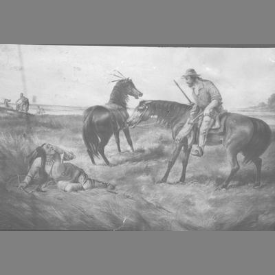 Painting of The Last War Whoop, 1953