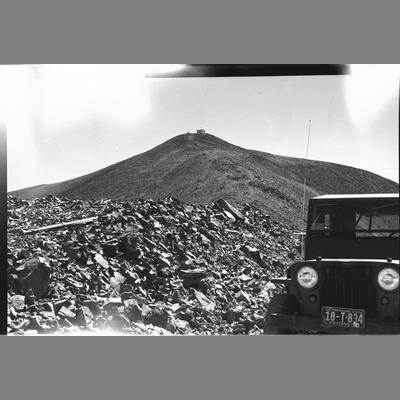 Fire station lookout mountain (Highland Peak), Silver Bow County, Montana, 1954.