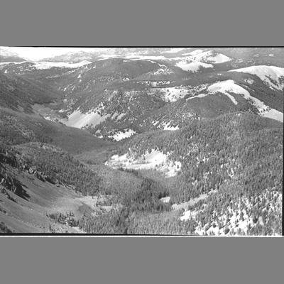 Looking Down Fish Creek (East), Silver Bow County, 1954