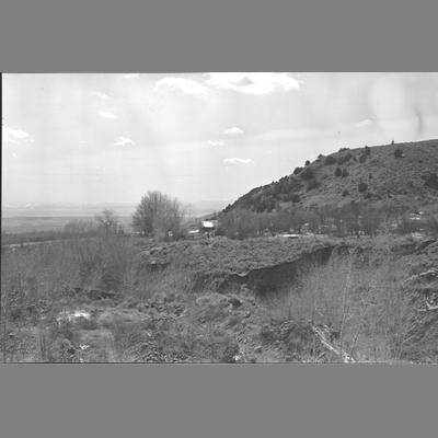 A Dirt Road Winding Through the Wisconsin Creek Placer Mine