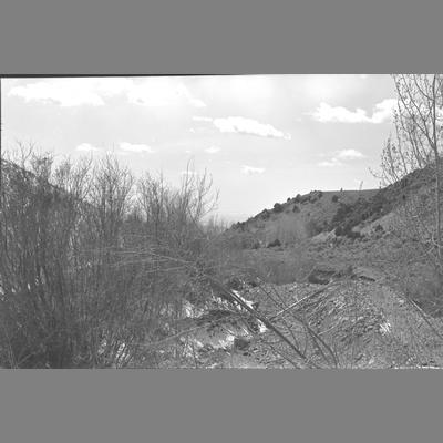 A Gully at the Mouth of the Wisconsin Creek Placer Mining in the 30's, 1955