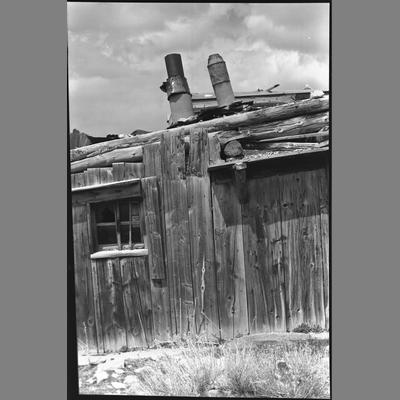 Close up of the Chimney on the Yaden Homestead Cabin, 1956
