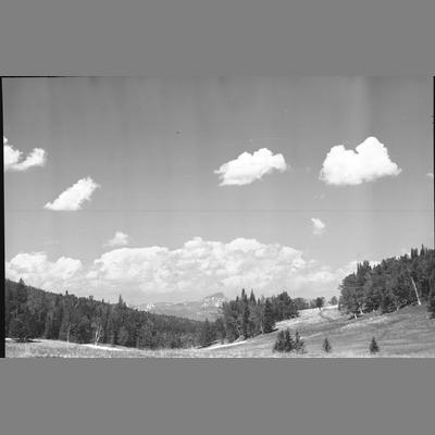 Photo of The Notch from a Mountain Meadow 1956