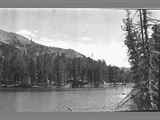 A mountain lake near Lake Shore Mine, Montana, 1956.