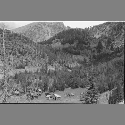 Cabins at Lake Shore Mine, Wisconsin Creek 1956